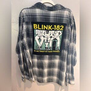 Rad Olive Blink 182 Flannel